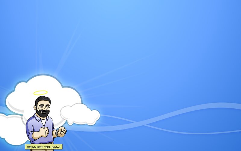 Man with Halo on Cloud