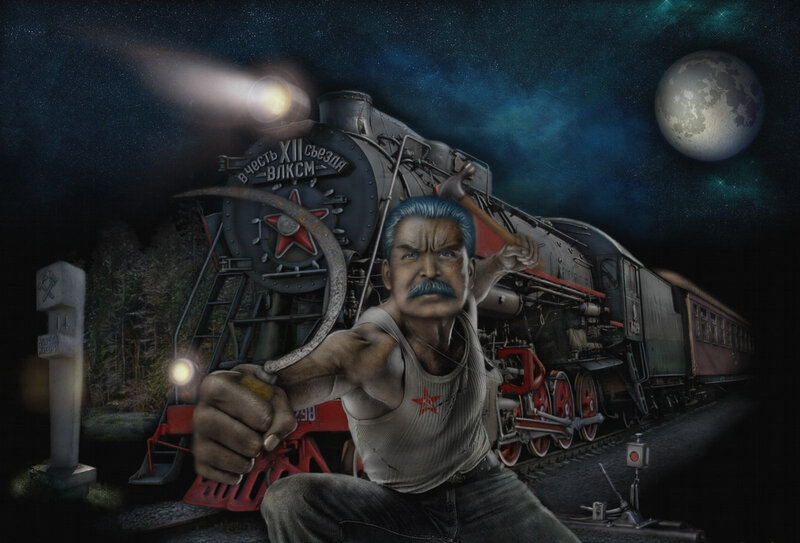 Man with Hammer and Sickle