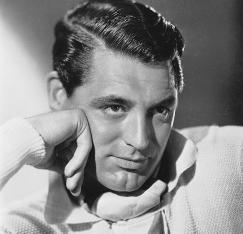 Man with Hand on Cheek — Black, Dramatic, Photograph