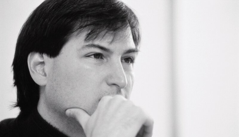 Man with Hand on Chin — Black, Contemplative, Photograph, Turtleneck, Hair