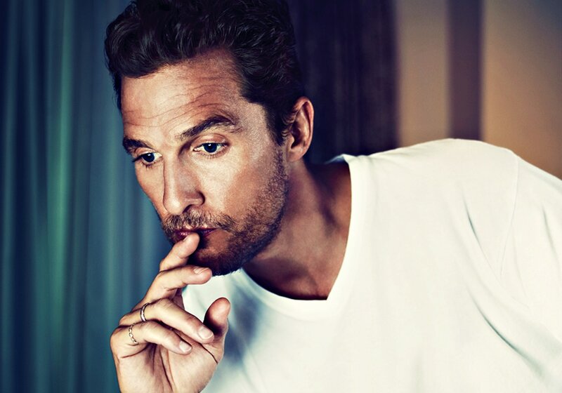 Man with Hand on Chin — White, Contemplative, Photograph