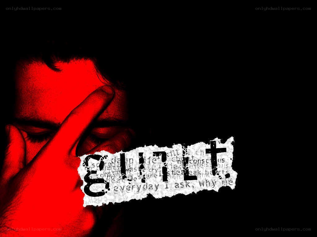 man with hand on face