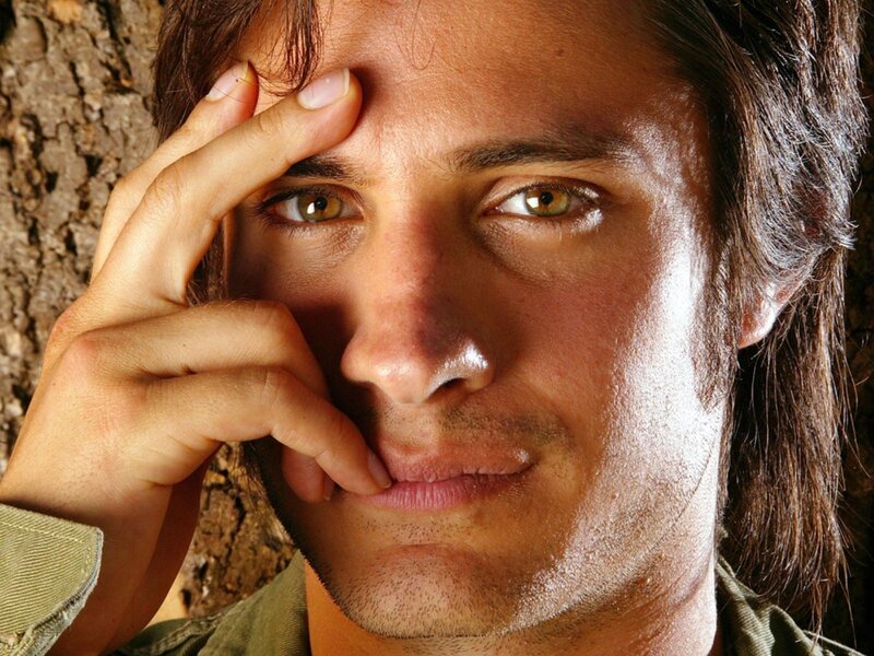 Man with Hand on Face — Brown