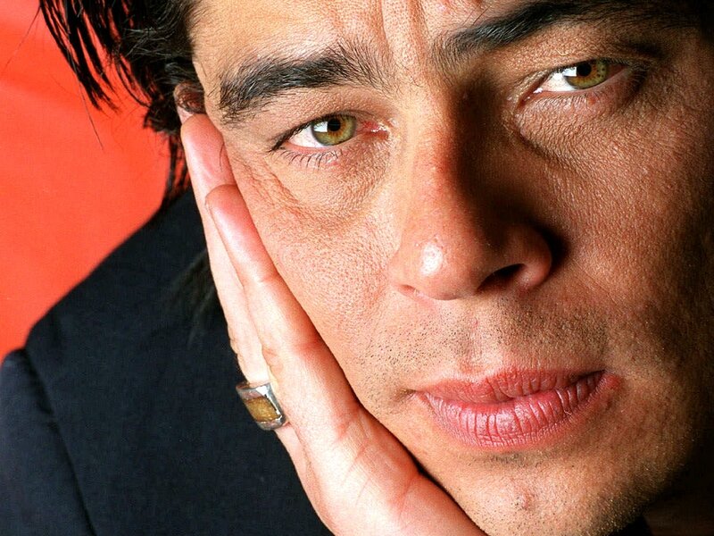 Man with Hand on Face — Red