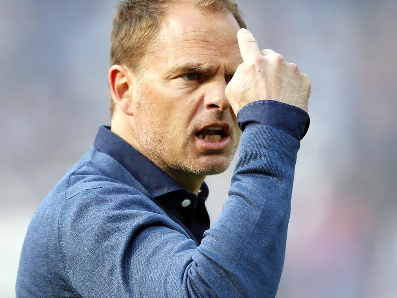 Man with Hand on Head — Blue, Intense