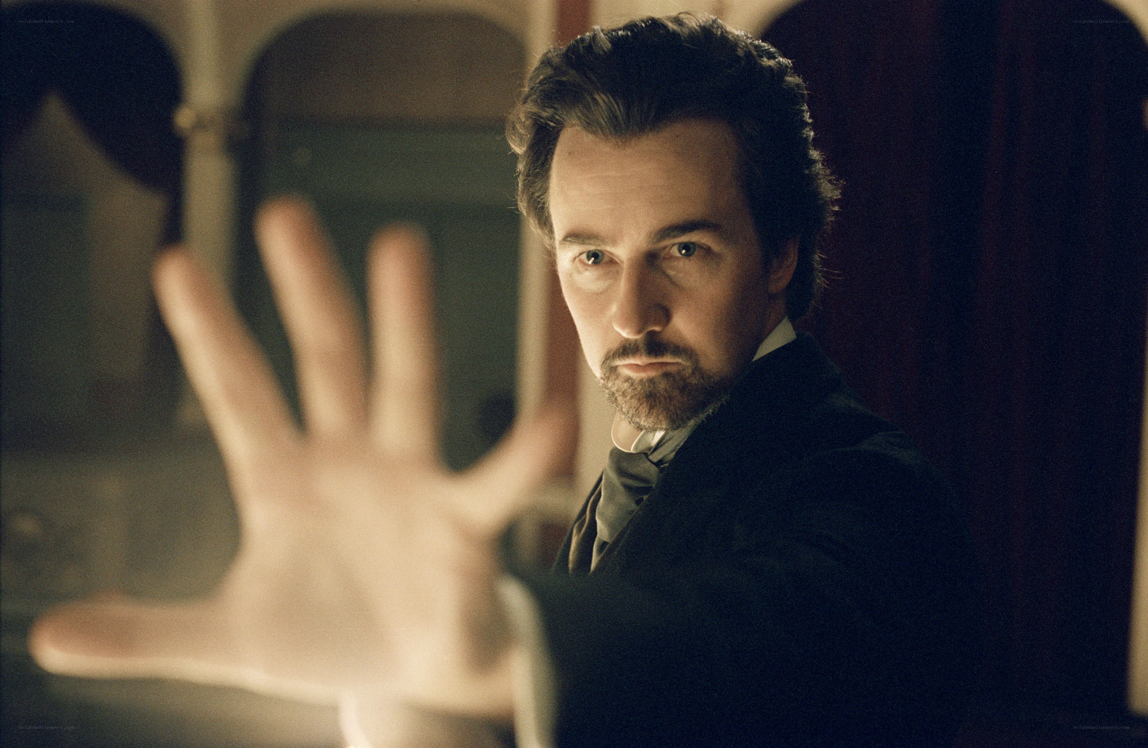 man with hand outstretched