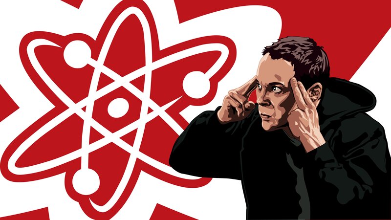 Man with Hands on Head — Red