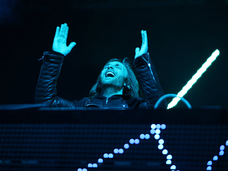 Man with Hands Raised