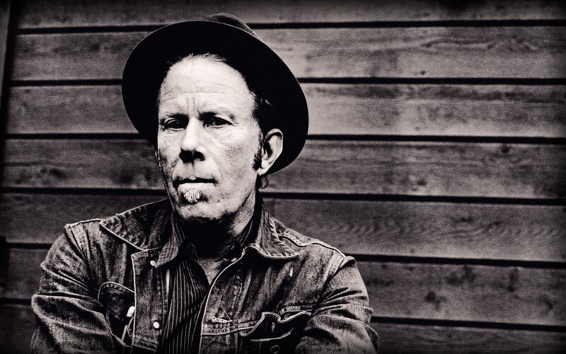 Man with Hat and Cigarette — Black