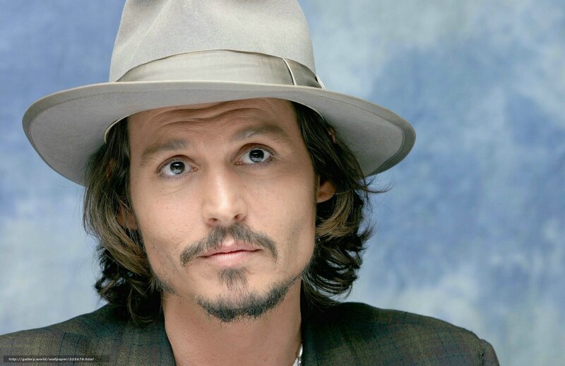 Man with Hat and Mustache — Gray, Neutral, Photograph