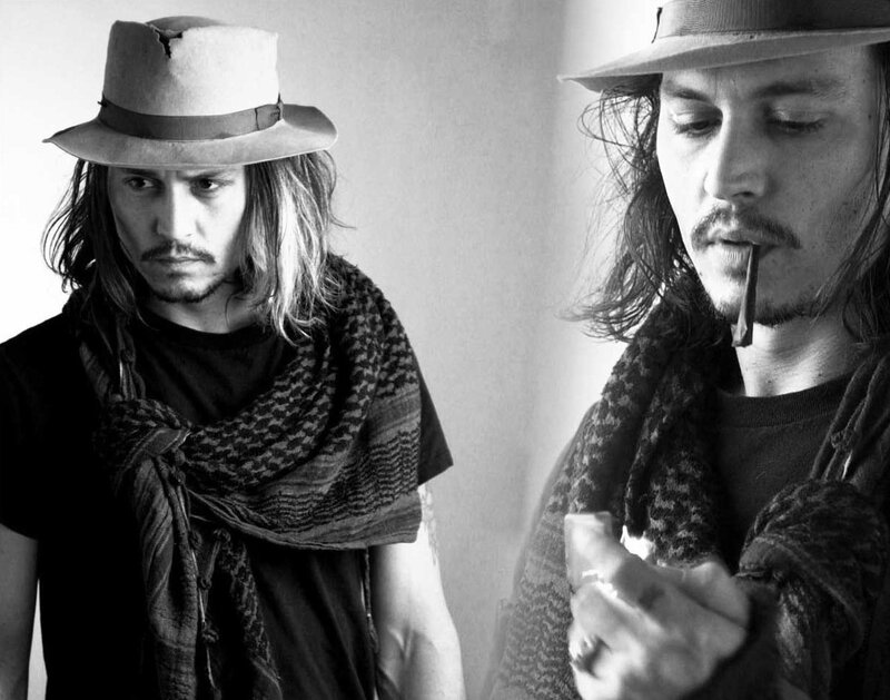 Man with Hat and Scarf