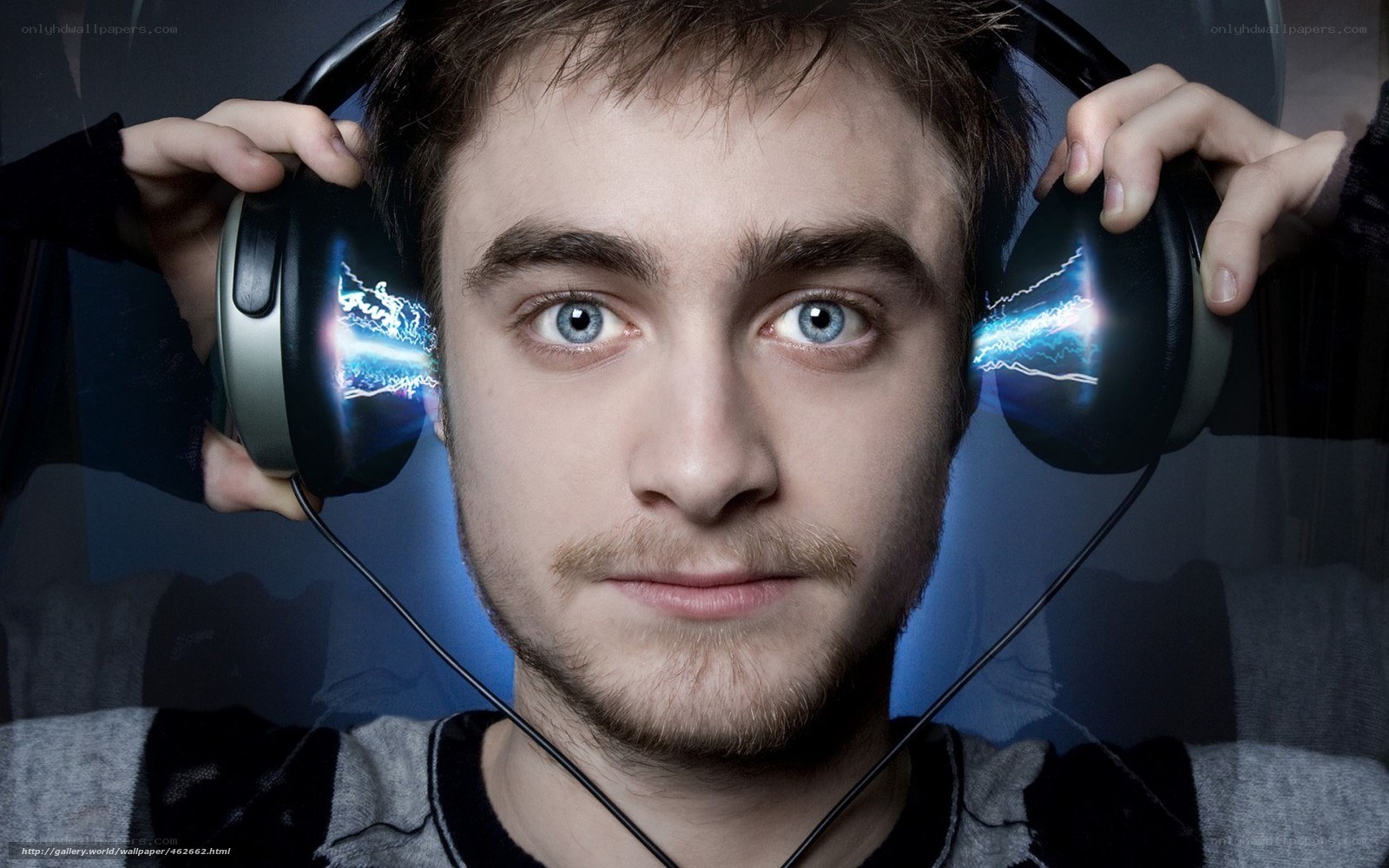 man with headphones