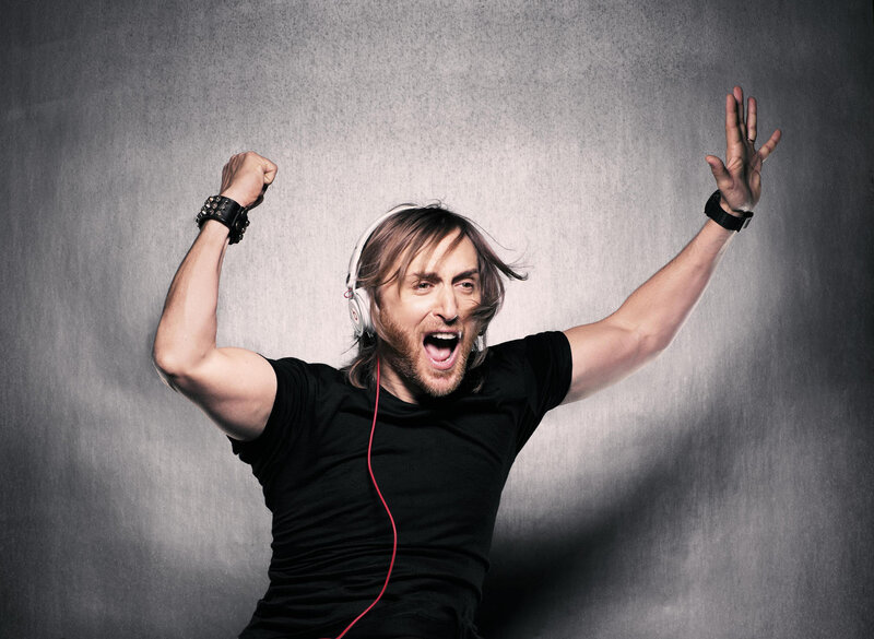Man with Headphones — Black, Energetic