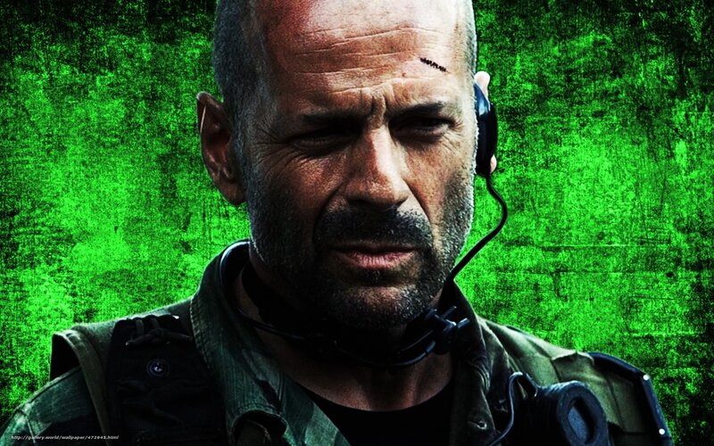 Man with Headset — Green