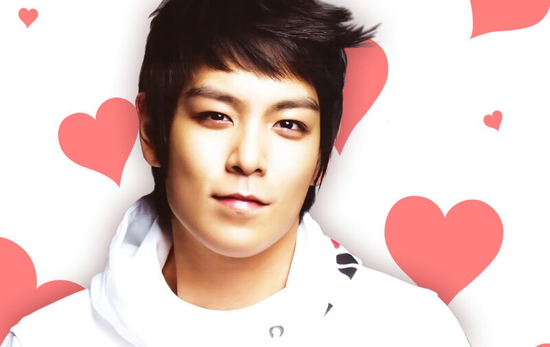 man with hearts background