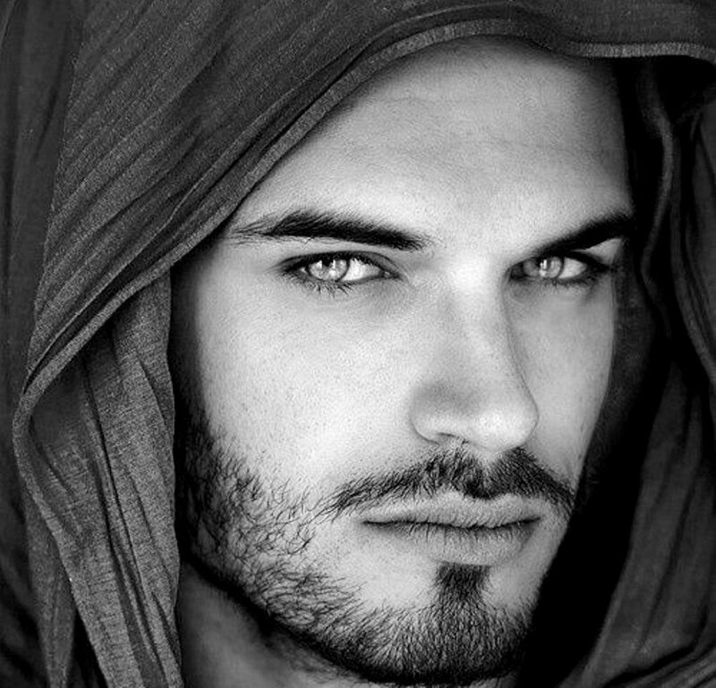 Man with Hood and Beard