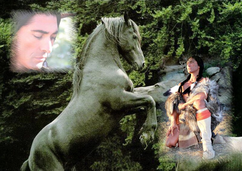 Man with Horse — Green
