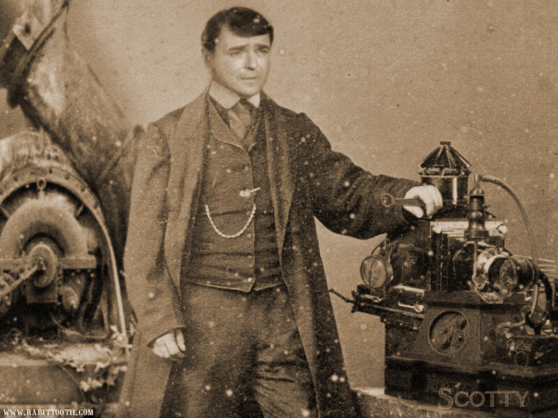 man with industrial machine