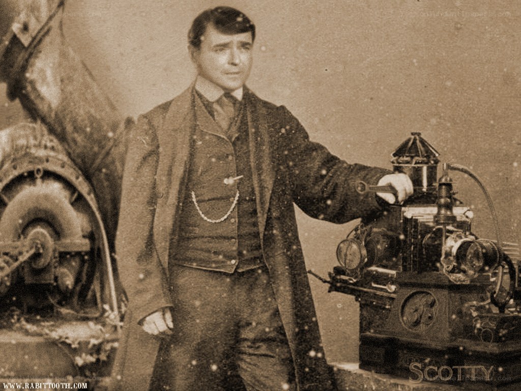 man with industrial machine