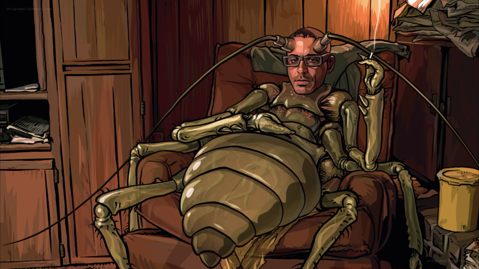 man with insect body