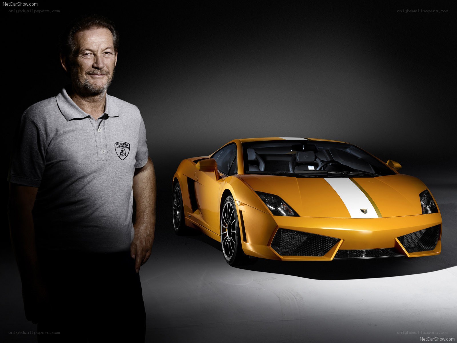 Man with Lamborghini Gallardo