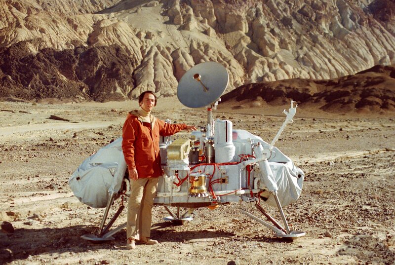 Man with Lander Model — Brown