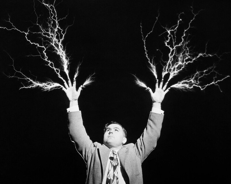 Man with Lightning Hands