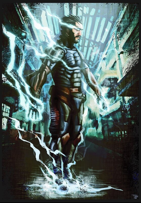 man with lightning powers