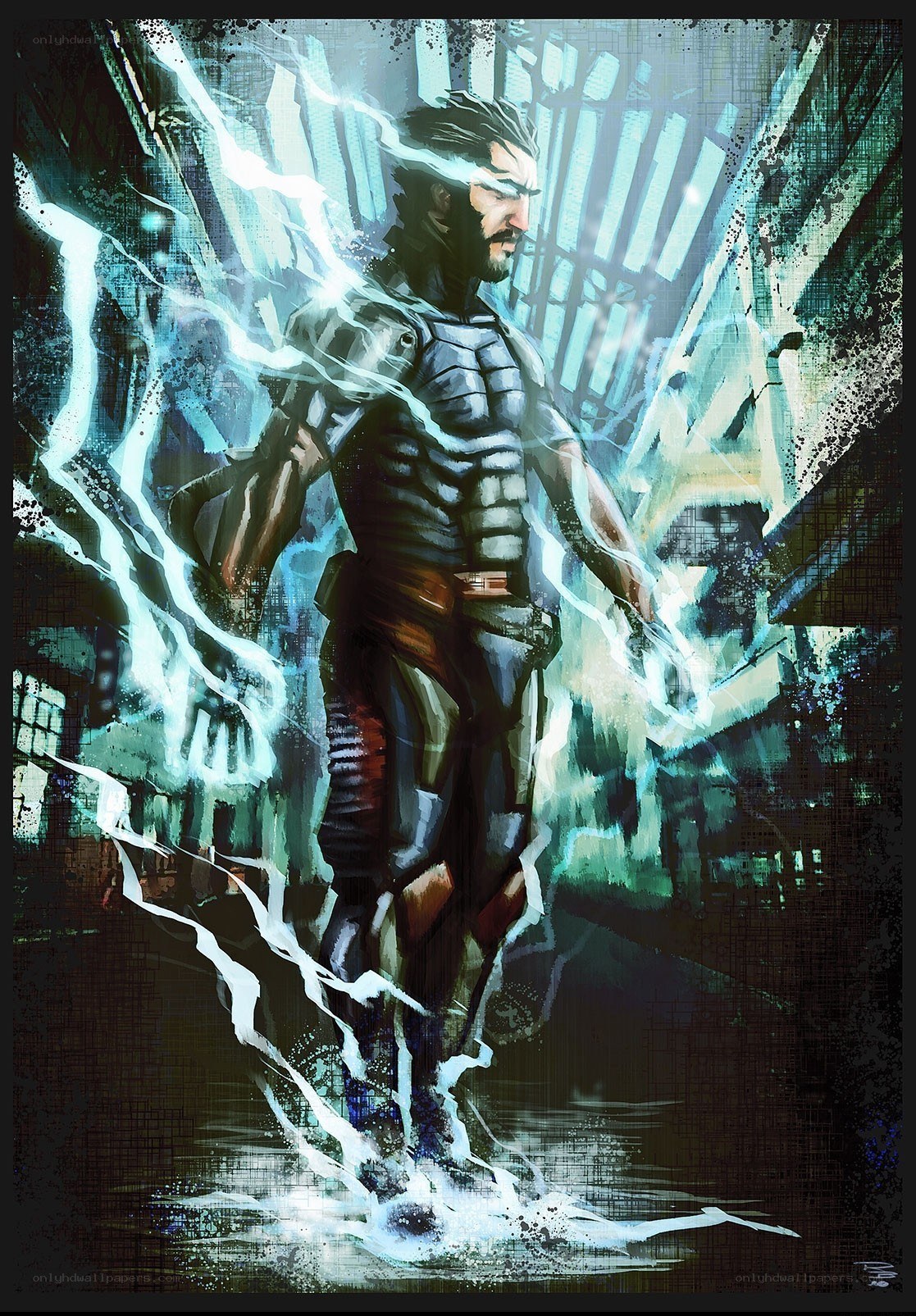 man with lightning powers
