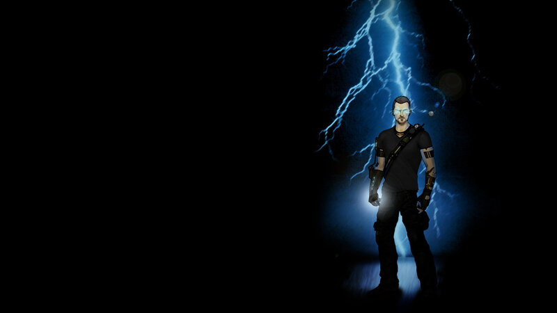 man with lightning powers