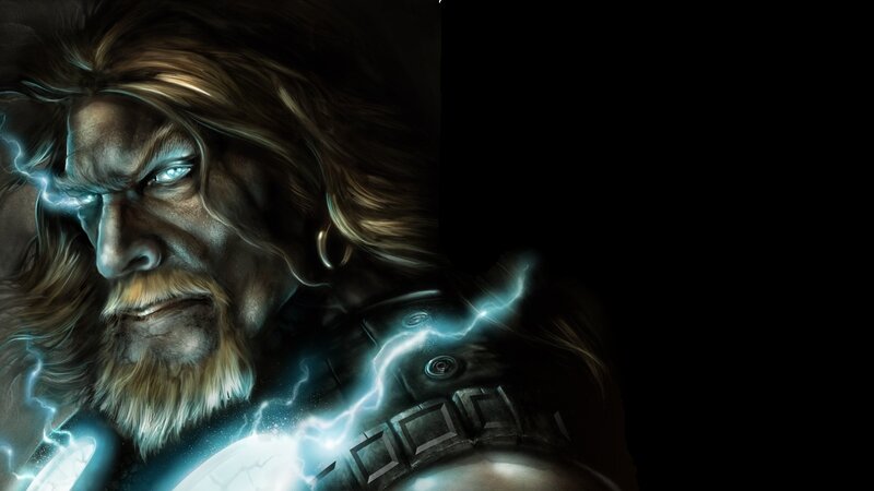 Man with Lightning