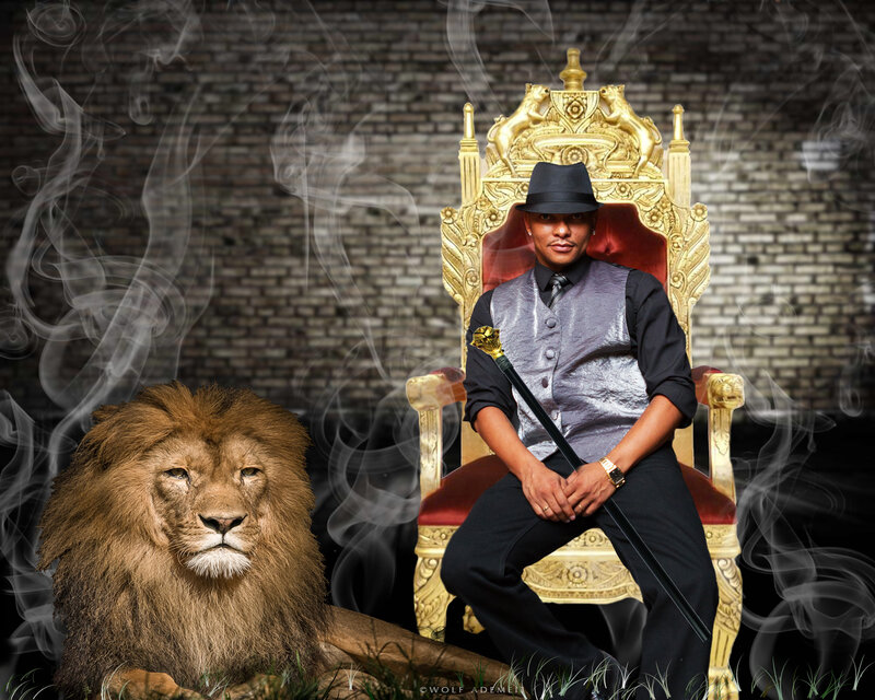 Man with Lion on Throne