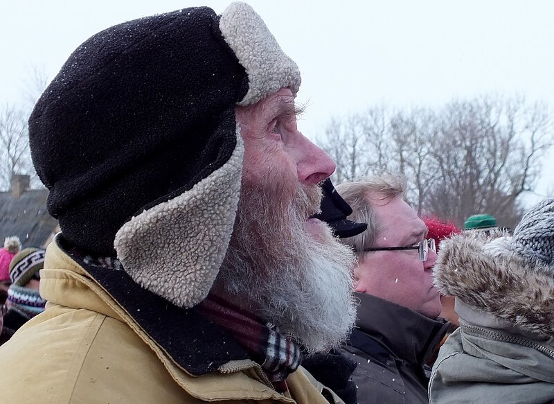 Man with Long Beard — Black, Cold