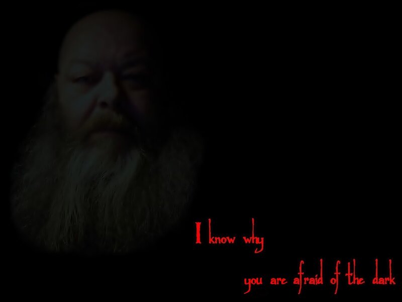 Man with Long Beard — Black, Dark, Dramatic