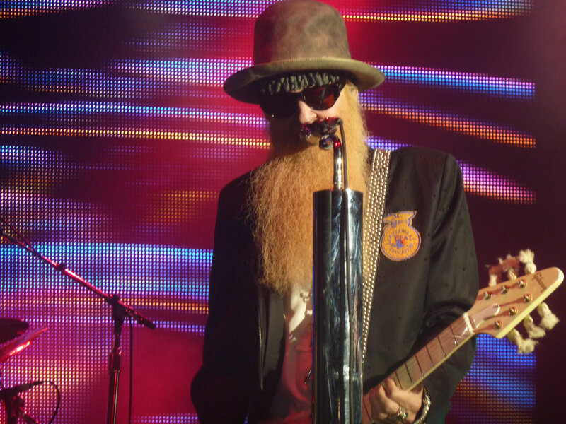 Man with Long Beard — Red, Dramatic, Photograph