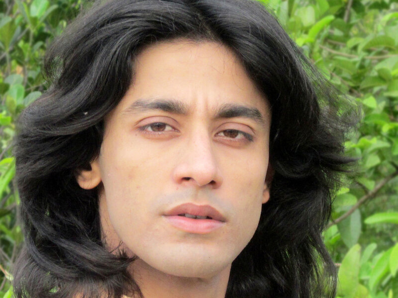 Man with Long Black Hair — Neutral