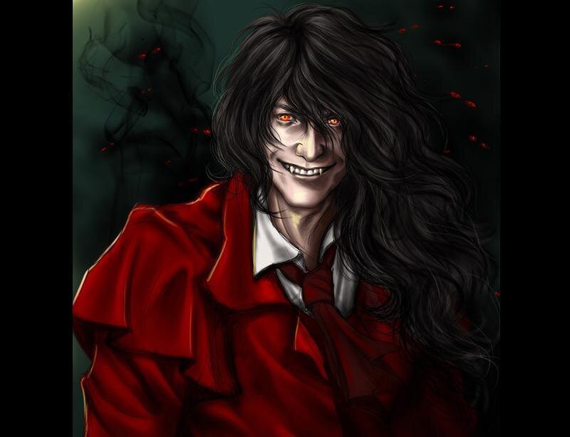 Man with Long Black Hair