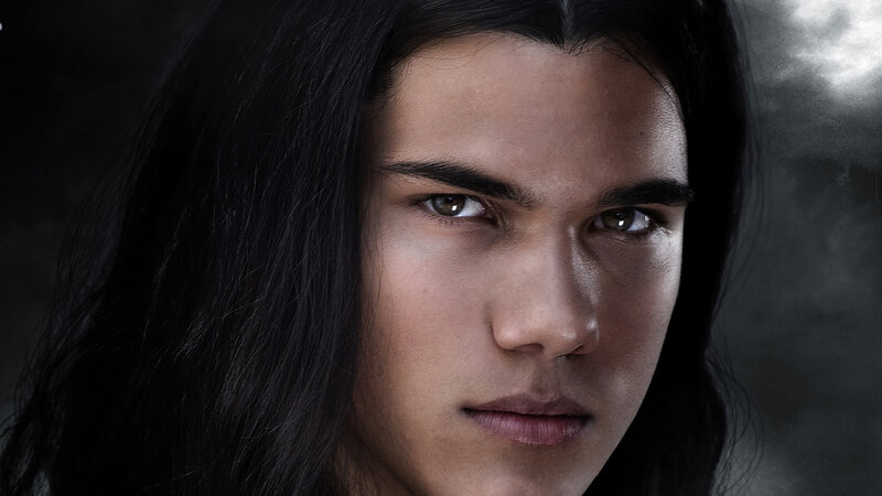 Man with Long Dark Hair — Black, Dramatic, Photograph, Long Hair