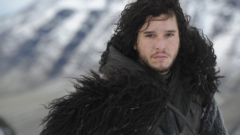 Man with Long Dark Hair — Black, Dramatic, Winter