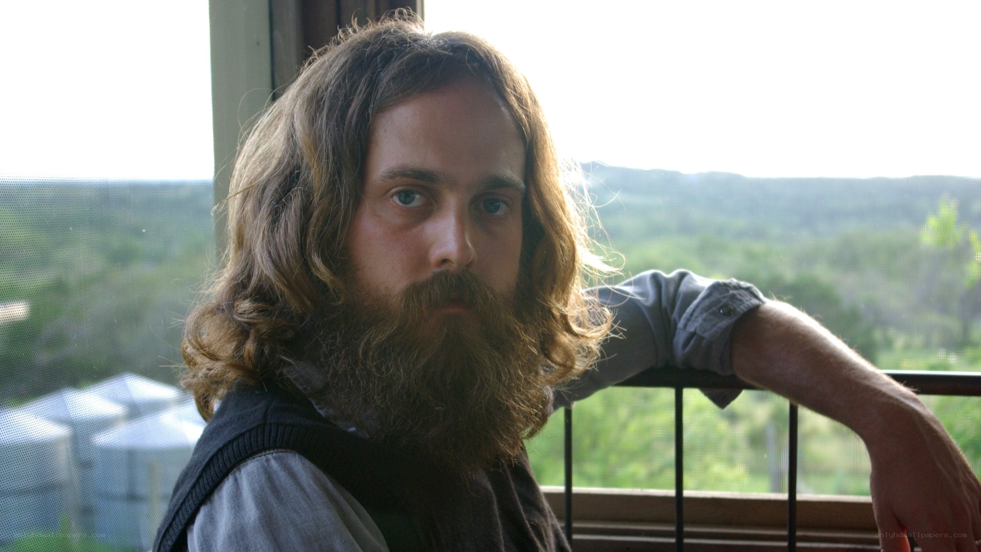 man with long hair and beard