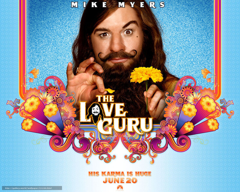 Man with Long Hair and Beard — Blue, Playful