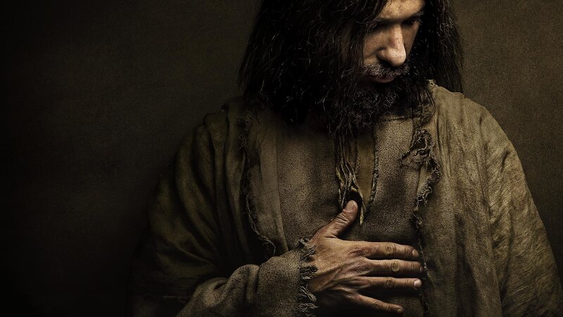 Man with Long Hair and Beard — Brown, Dramatic, Photograph, Robe