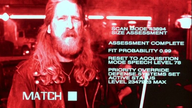 Man with Long Hair and Beard — Red, Dramatic, Photograph
