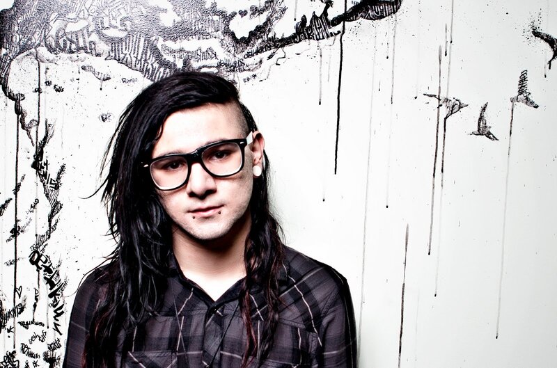 Man with Long Hair and Glasses — Black, Neutral