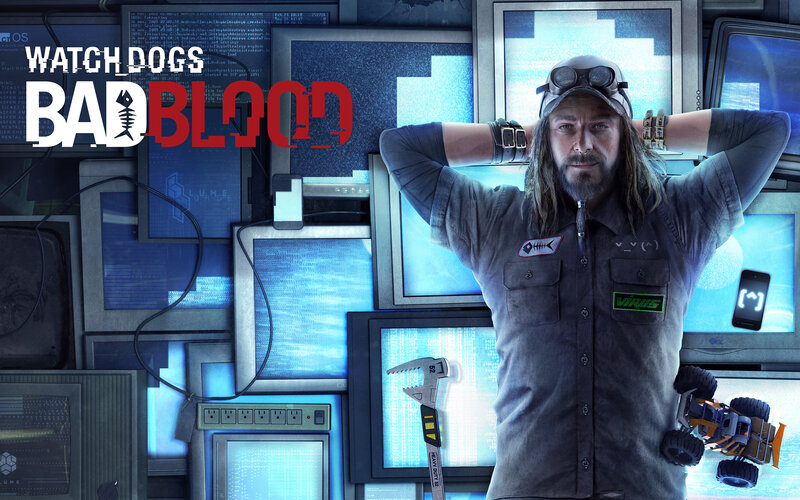 Man with Long Hair and Goggles
