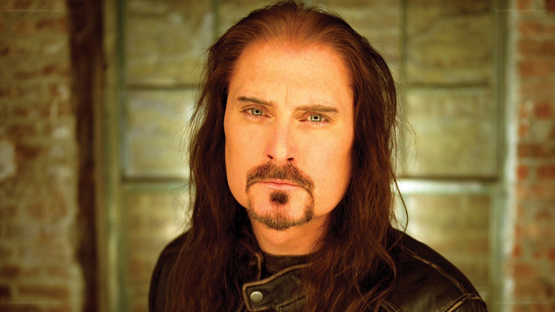 man with long hair and mustache