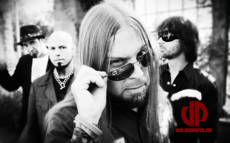 Man with Long Hair and Sunglasses — Black