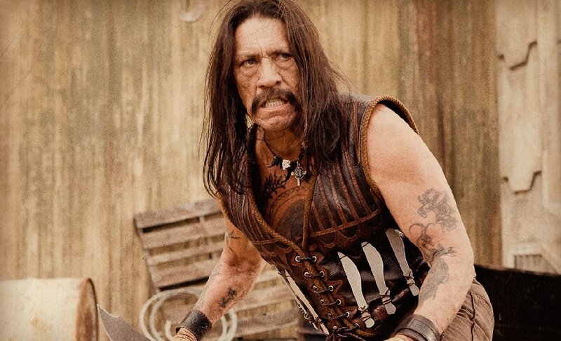 Man with Long Hair and Tattoos — Brown