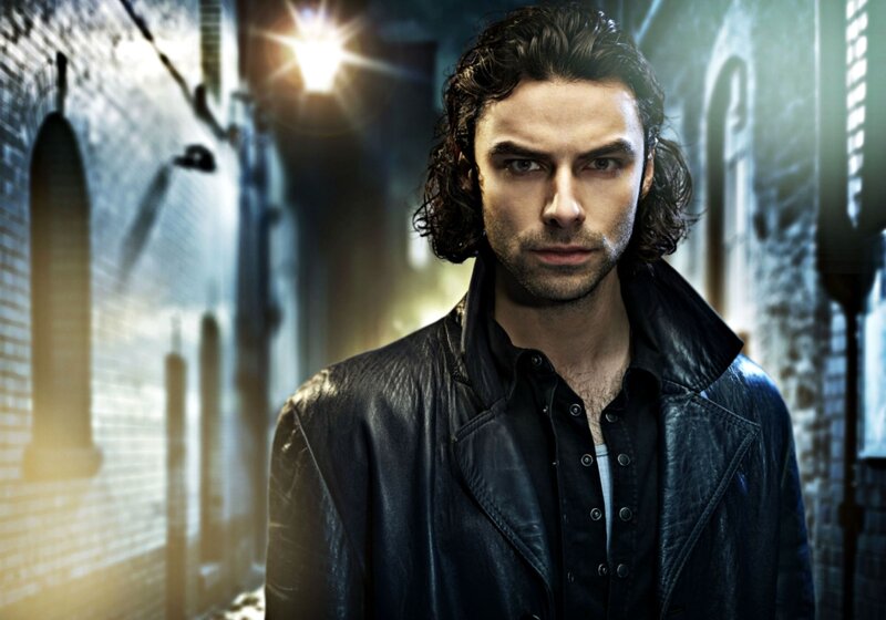 Man with Long Hair — Black, Dramatic, Night, Photograph, Leather Jacket