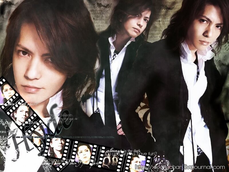 Man with Long Hair — Black, Dramatic, Photograph, Film Strip